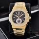 Clone Patek Philippe Nautilus Yellow Gold Diamond Bezel Chronograph Watches (3)_th.jpg